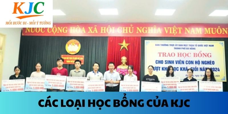 Các loại học bổng của KJC